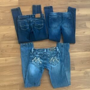 Miss Me, Joe’s Jeans, Lucky Brand Blue Jeans Pants Bundle Lot - Girls Size 12
